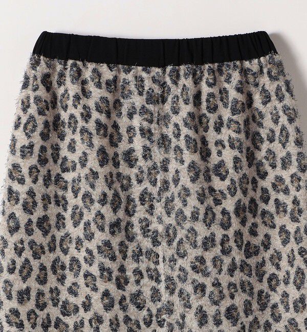 SHIPS any「SHIPS any:〈手洗い可能〉レオパード ジャカード Iライン イージー スカート」|タイト|