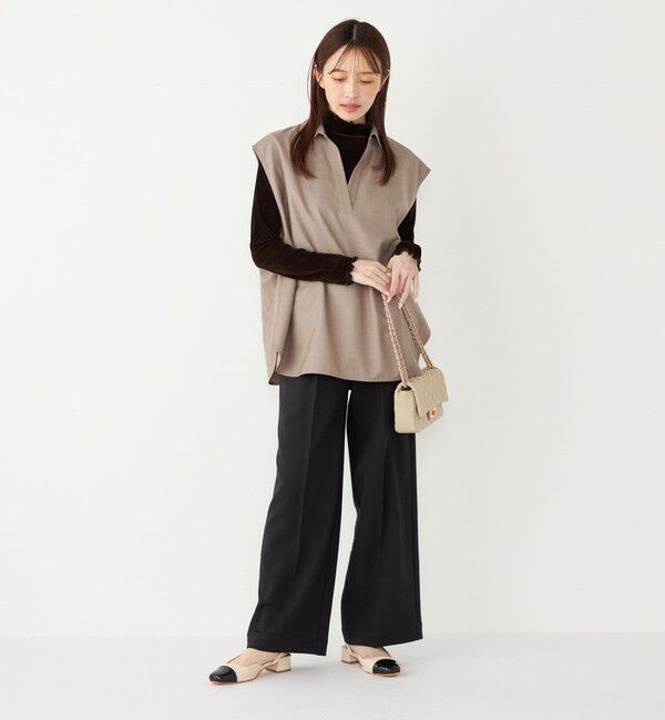 SHIPS Colors 「SHIPS Colors:〈手洗い可能〉TR スキッパー オーバー シャツ」|シャツ・ブラウス|