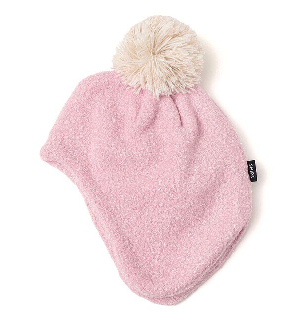 SHIPS KIDS「SHIPS KIDS:ベビー ふわもこ ポンポン ニットキャップ」|その他|ピンク