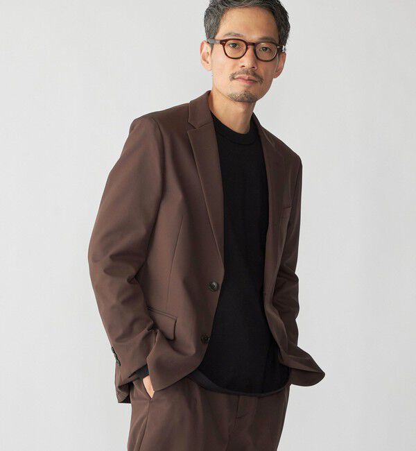 SHIPS「SHIPS:〈洗濯機可能〉ヒート エナジー(R) ジャケット (セットアップ対応)」|テーラードジャケット|ブラウン