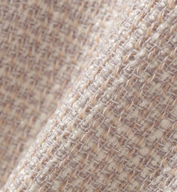 SHIPS for women「トライスピン 杢 ツイード カラーレス ジャケット（セレモニー対応可）」|ノーカラージャケット|