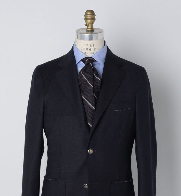 SHIPS「Puccini: シルク グレナディン リバース ストライプ ネクタイ」|ネクタイ・蝶ネクタイ|