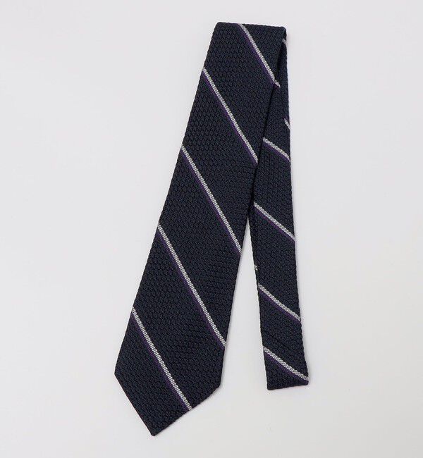 SHIPS「Puccini: シルク グレナディン リバース ストライプ ネクタイ」|ネクタイ・蝶ネクタイ|