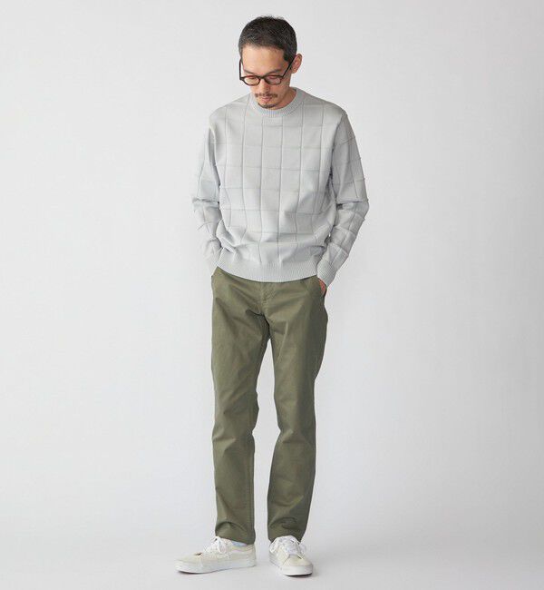 SHIPS「SHIPS:〈手洗い可能〉アモッサ ブロックリンクス ロングスリーブ」|ニット・セーター|