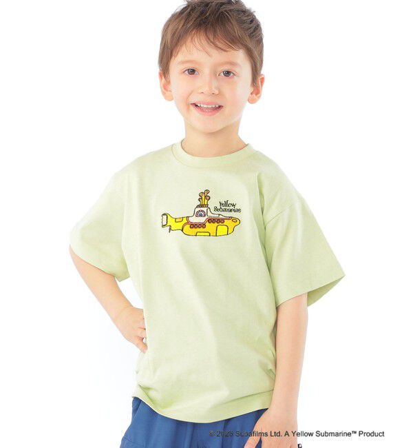 SHIPS KIDS「SHIPS KIDS:100～130cm /【THE BEATLES（ザ・ビートルズ）】半袖 Tシャツ」|Tシャツ・カットソー|ライトグリーン