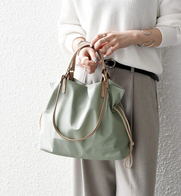 SHIPS any「《追加予約》SHIPS any: 2WAY バイカラー A4 ドロスト トート バッグ」|トートバッグ|