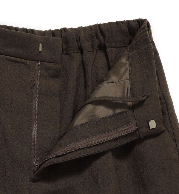 SHIPS for women「SHIPS Primary Navy Label:麻混 テーパード パンツ（セットアップ対応）」|その他|