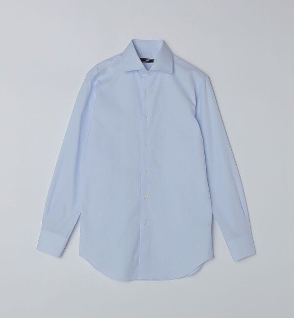 SHIPS「SHIPS: MADE IN JAPAN ハケメ ワイドカラー シャツ」|シャツ・ブラウス|ライトブルー