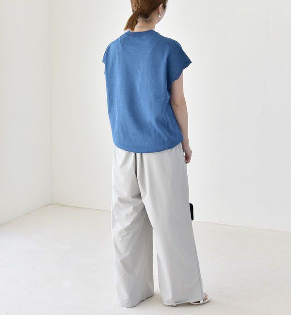 quaranciel「《予約》quaranciel:〈接触冷感/UVカット/撥水加工〉ラッシュガード ギャザー ワイド イージー パンツ」|その他|