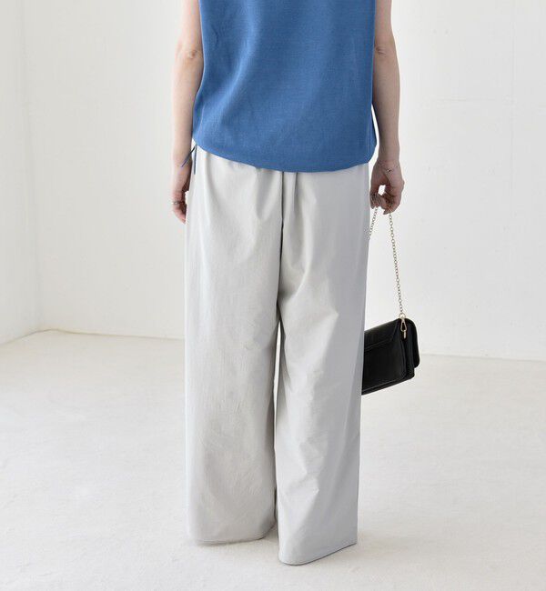 quaranciel「《予約》quaranciel:〈接触冷感/UVカット/撥水加工〉ラッシュガード ギャザー ワイド イージー パンツ」|その他|