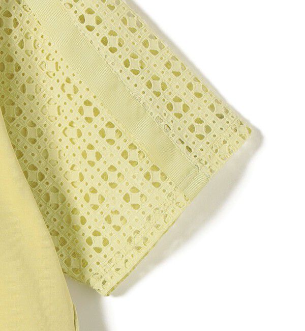 SHIPS for women「《予約》【WEB限定】〈手洗い可能〉レース コンビ ショート スリーブ カットソー」|Tシャツ・カットソー|