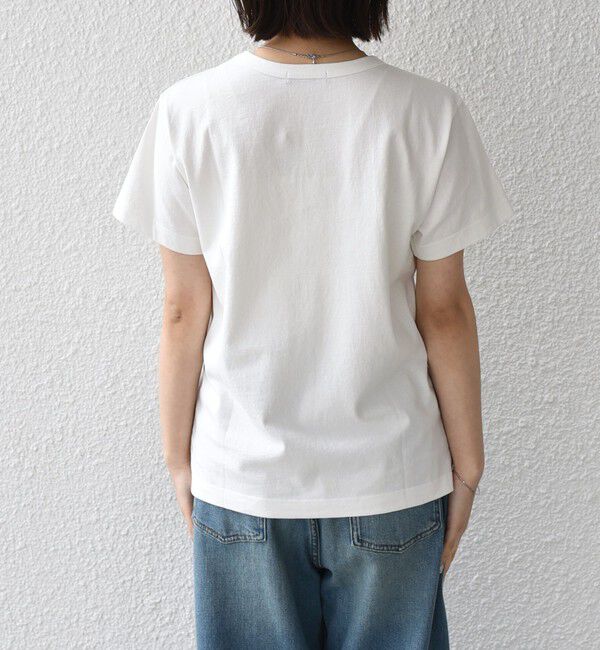 SHIPS Colors 「《予約》SHIPS Colors:〈洗濯機可能〉フロッキー コンビ プリント TEE◆」|Tシャツ・カットソー|