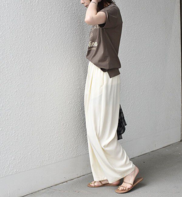 SHIPS Colors 「《予約》SHIPS Colors:〈洗濯機可能〉フロッキー コンビ プリント TEE◆」|Tシャツ・カットソー|