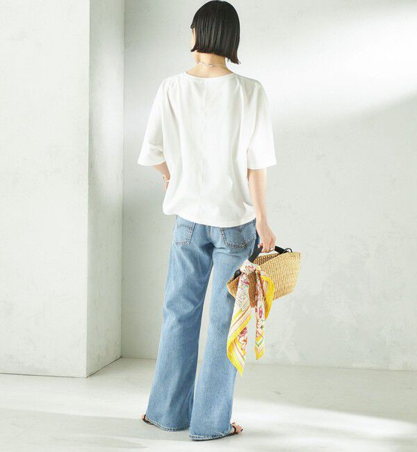 SHIPS for women「《予約》〈接触冷感/吸水速乾/洗濯機可能〉ハイゲージ ポンチ ドルマン カットソー」|Tシャツ・カットソー|