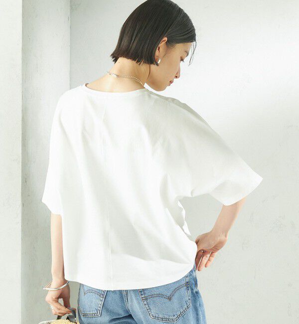 SHIPS for women「《予約》〈接触冷感/吸水速乾/洗濯機可能〉ハイゲージ ポンチ ドルマン カットソー」|Tシャツ・カットソー|