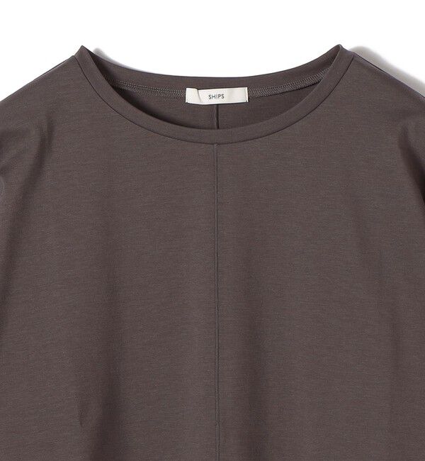 SHIPS for women「《予約》〈接触冷感/吸水速乾/洗濯機可能〉ハイゲージ ポンチ ドルマン カットソー」|Tシャツ・カットソー|