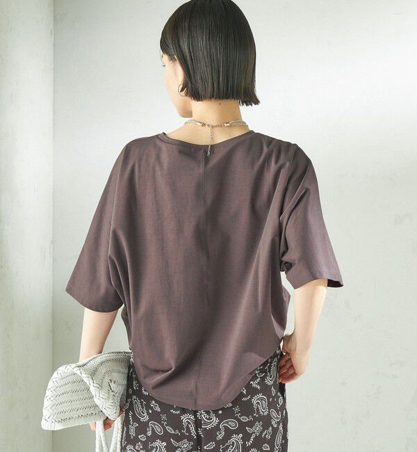 SHIPS for women「《予約》〈接触冷感/吸水速乾/洗濯機可能〉ハイゲージ ポンチ ドルマン カットソー」|Tシャツ・カットソー|