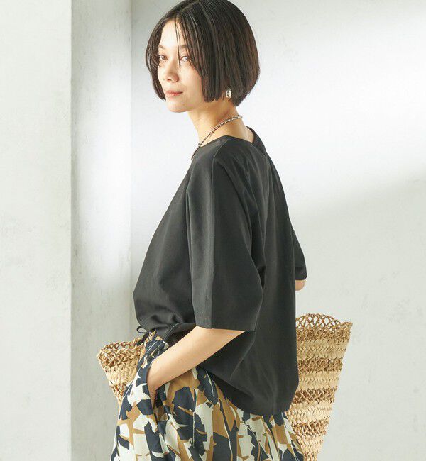 SHIPS for women「《予約》〈接触冷感/吸水速乾/洗濯機可能〉ハイゲージ ポンチ ドルマン カットソー」|Tシャツ・カットソー|