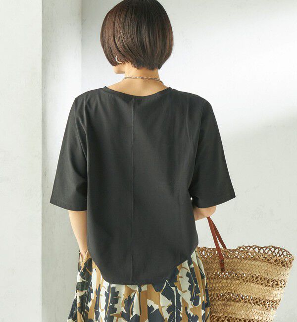 SHIPS for women「《予約》〈接触冷感/吸水速乾/洗濯機可能〉ハイゲージ ポンチ ドルマン カットソー」|Tシャツ・カットソー|