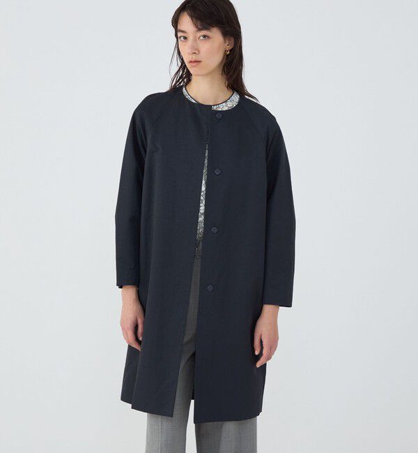 TOMORROWLAND collection「スパークツイル コクーンコート」|ノーカラーコート|