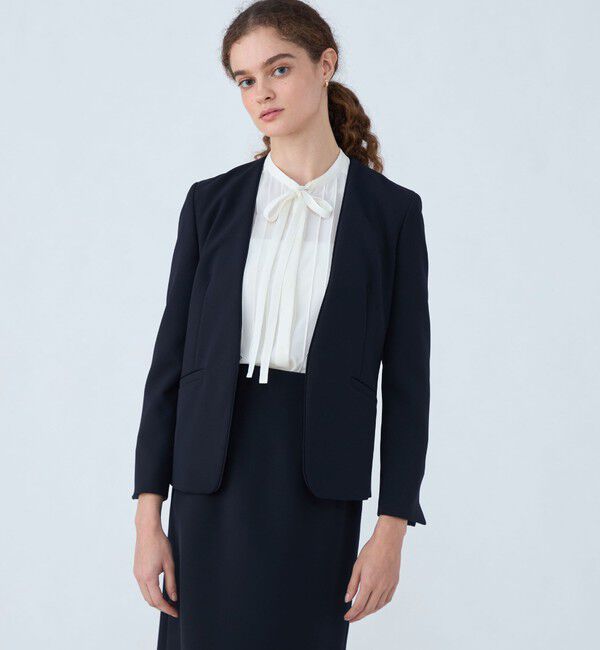 Ballsey「ドライダブルクロス ノーカラージャケット」|ノーカラージャケット|