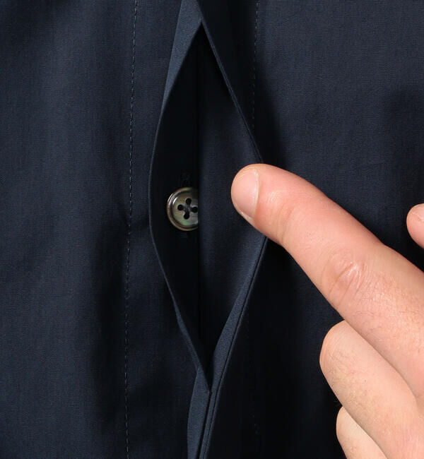 CABaN「CABaN コットンタイプライター バンドカラーシャツ」|シャツ・ブラウス|