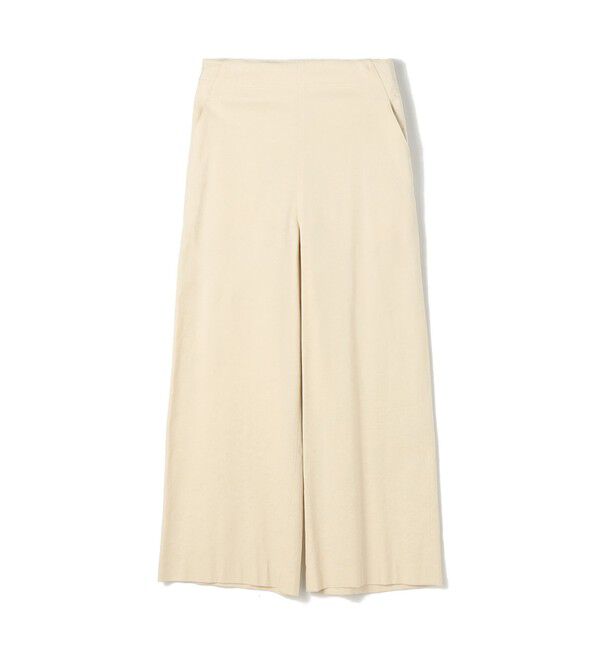 MACPHEE「コットンレーヨンストレッチ セミワイドクロップドパンツ」|その他|41 ライトベージュ