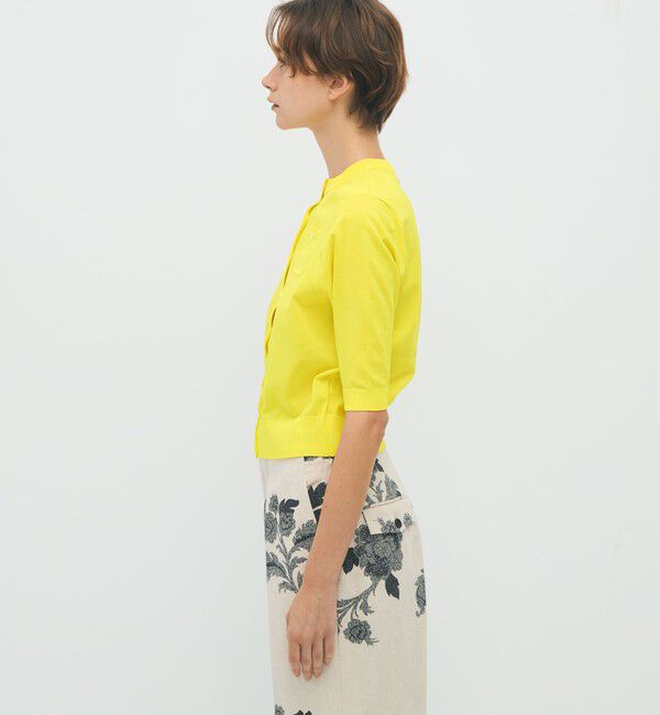 CABaN「ファインポリエステル ハーフスリーブポケットカーディガン」|カーディガン|