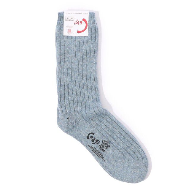TOMORROWLAND GOODS「corgi Cashmere Cotton Socks」|ソックス|61 ライトブルー