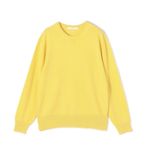 GALERIE VIE「スコットランドカシミヤ クルーネックプルオーバー」|ニット・セーター|23 イエロー
