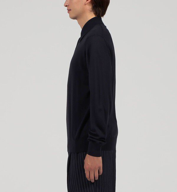 TOMORROWLAND MENS「TOMORROWLAND tricot スーパーファインメリノウール ニットポロシャツ」|ニット・セーター|