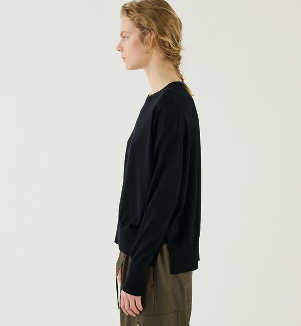 GALERIE VIE「プレーンウール クルーネックプルオーバー」|ニット・セーター|