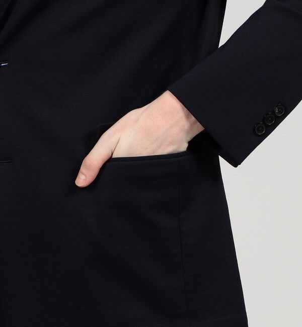 TOMORROWLAND MENS「ストレッチポンチ シングルブレステッド2Bジャケット」|テーラードジャケット|