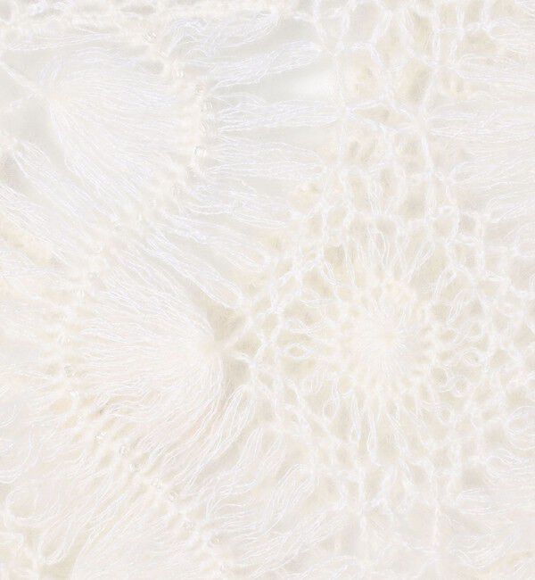 DES PRES「ヘアピンレースハンドニット ヘムフレアトップス」|ニット・セーター|