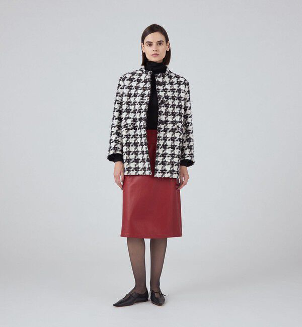 TOMORROWLAND collection「スラブハウンドトゥース トッパーコート」|その他|