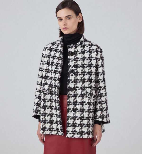 TOMORROWLAND collection「スラブハウンドトゥース トッパーコート」|その他|