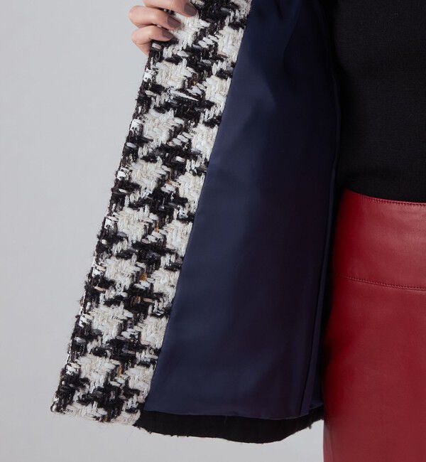 TOMORROWLAND collection「スラブハウンドトゥース トッパーコート」|その他|