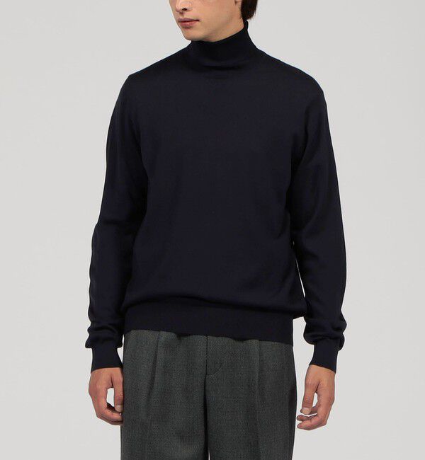 TOMORROWLAND MENS「TOMORROWLAND tricot スーパーファインメリノウール タートルネック」|ニット・セーター|