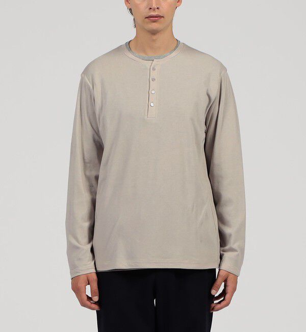 TOMORROWLAND MENS「ストレッチ天竺 レイヤードカットソー」|Tシャツ・カットソー|