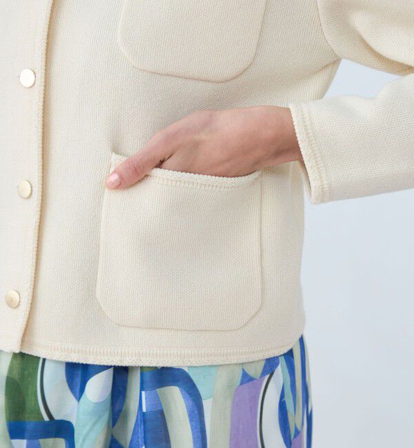 Ballsey「コットンポリエステルダブルフェイス 4ポケットカーディガン」|カーディガン|