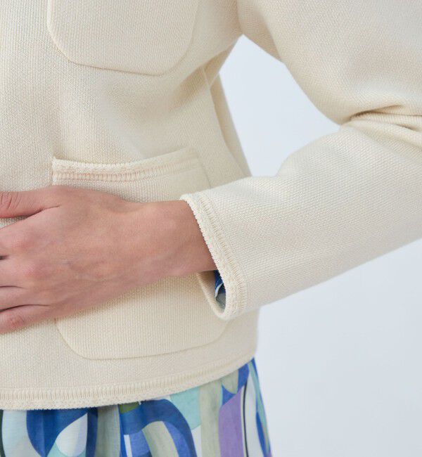 Ballsey「コットンポリエステルダブルフェイス 4ポケットカーディガン」|カーディガン|