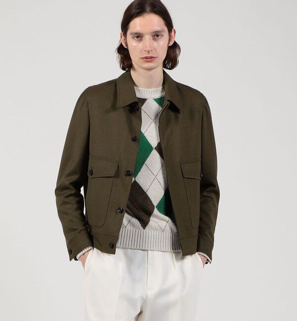 TOMORROWLAND MENS「パタゴニアウールソラーロ フライトジャケット DORMEUIL」|ブルゾン・スタジャン|