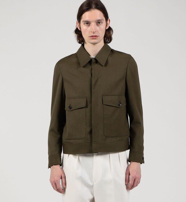 TOMORROWLAND MENS「パタゴニアウールソラーロ フライトジャケット DORMEUIL」|ブルゾン・スタジャン|