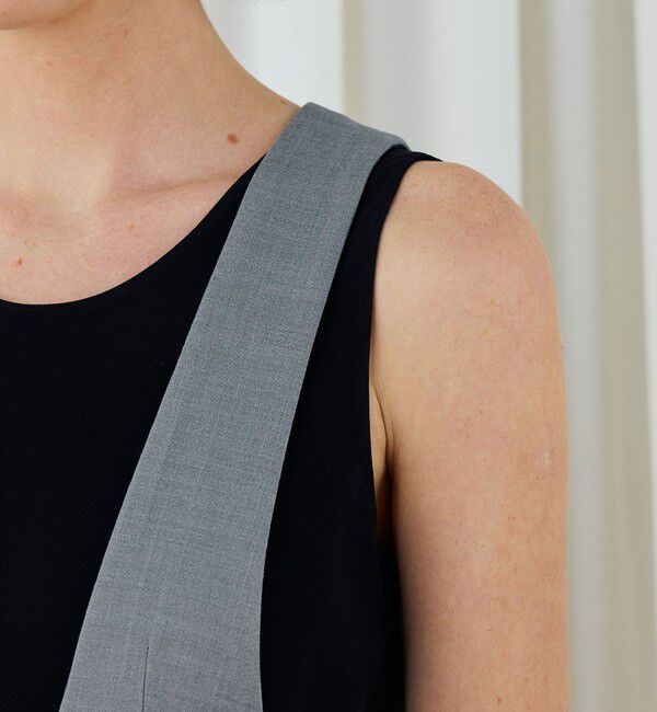 DES PRES「ポリエステルウールバラシャ テイラードサロペット」|オールインワン|