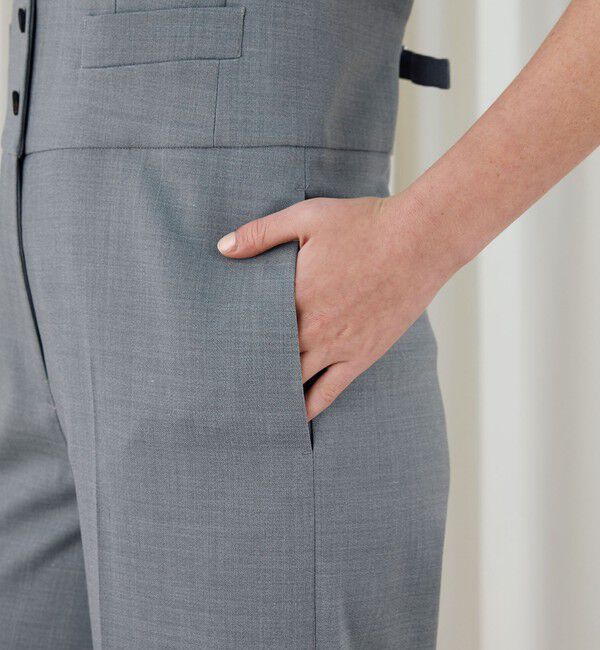 DES PRES「ポリエステルウールバラシャ テイラードサロペット」|オールインワン|