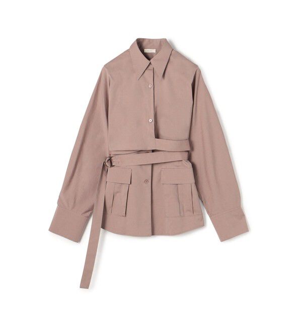 DES PRES「コットンストレッチポプリン レイヤードシャツ」|シャツ・ブラウス|73 ライトパープル