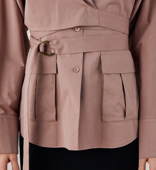 DES PRES「コットンストレッチポプリン レイヤードシャツ」|シャツ・ブラウス|