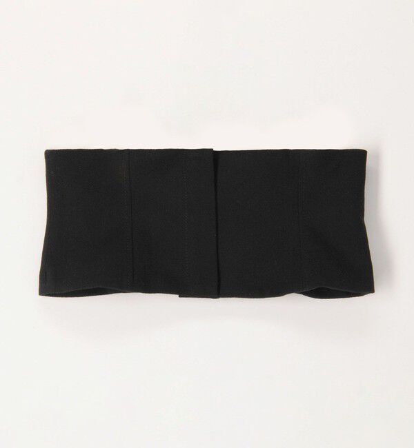 DES PRES「ウールジョーゼット コルセット付きタックワイドパンツ」|スラックス|