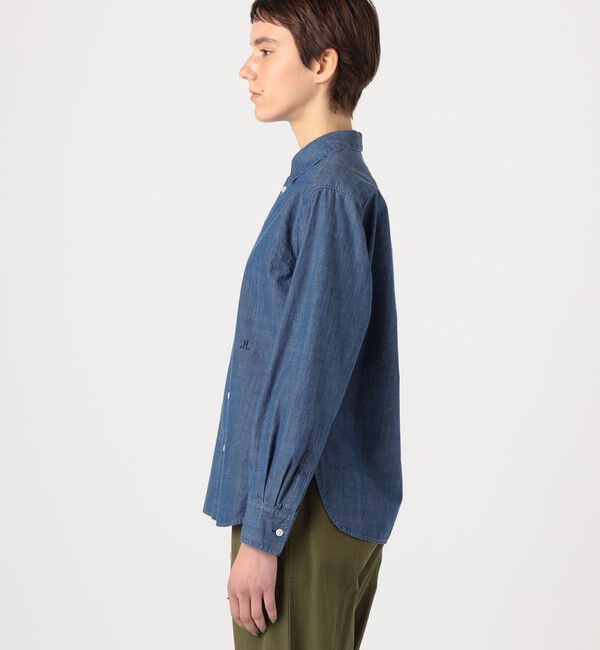 MACPHEE「デニムシャンブレー レギュラーカラーシャツ」|シャツ・ブラウス|