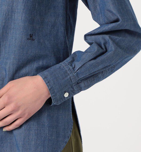 MACPHEE「デニムシャンブレー レギュラーカラーシャツ」|シャツ・ブラウス|